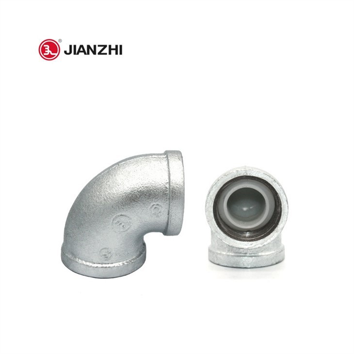 Hot Dipped Galvanized Iron Pipe Fittings With FM And UL ASTM A 197 ELBOW FIG90