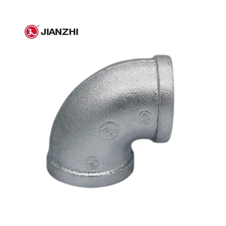 Hot Dipped Galvanized Iron Pipe Fittings With FM And UL ASTM A 197 ELBOW FIG90